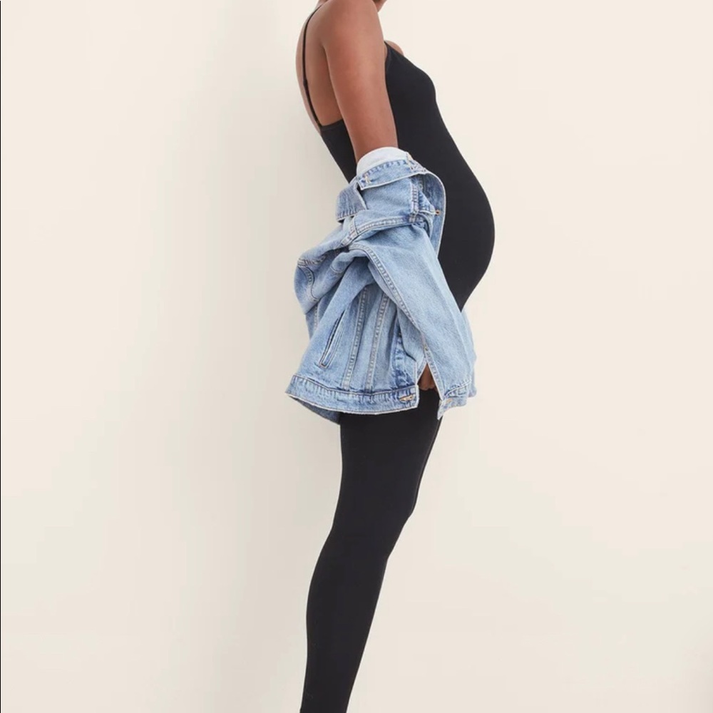 Hatch Maternity Rib Unitard Jumpsuit
